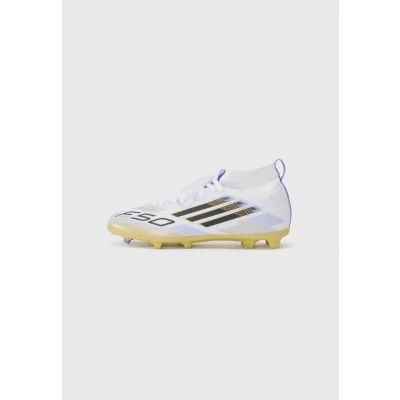 Image of adidas Performance F50 League Moulded stud football boots White/core black/goldcoloured for kids, Size: 10K, black/gold/coloured shoes