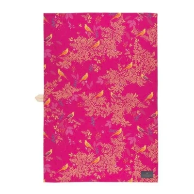 Image of Sara Miller Chelsea Pink Tea Towel