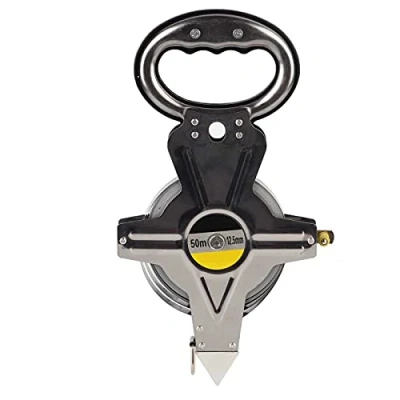 Image of Tape Measure,Stainless Steel Measure Retractable Construction Surveying Tool 50M,Tape Measures