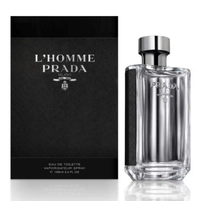 Image of L&#039;homme Prada 100ml/3.4oz Eau de Toilette Spray EDT Cologne Fragrance for Men