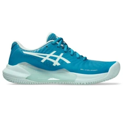 Image of Asics Women&#039;s Gel Challenger 14 Clay Sneaker, Teal Blue Soothing Sea, 3.5 UK