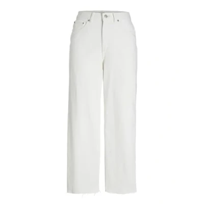 Image of JJXX Women&#039;s Jxmilla Wide Hw Culotte Jeans DNM, White, 27W x 32L