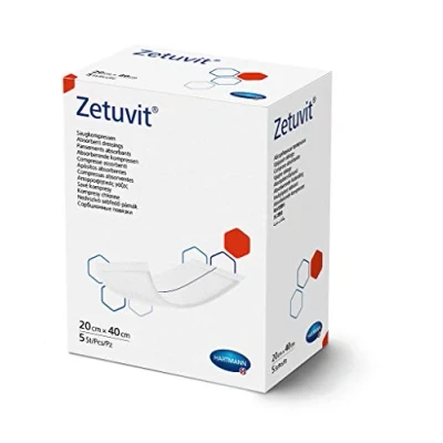Image of Zetuvit Sterile Absorbent Compresses 20x40 cm, 5
