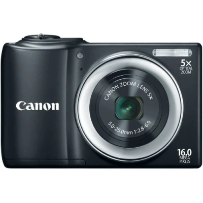 Image of Canon PowerShot A810 16.0 MP Digital Camera with 5X Image Stabilized Zoom 28mm Wide Angle Lens 720p HD Video Recording Black (Renewed)