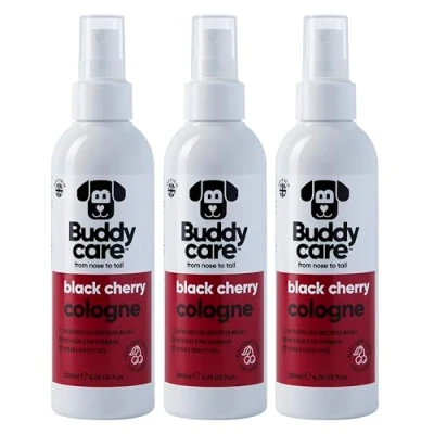 Image of Buddycare Dog Cologne Black Cherry 200ml x3 Fruity and Bold Scented Refreshes Between Washes