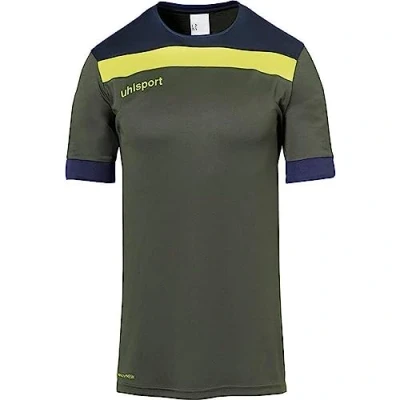 Image of Uhlsport Offense 23 Jersey Children&#039;s Dark Olive/Marine/Fluo GE, 116