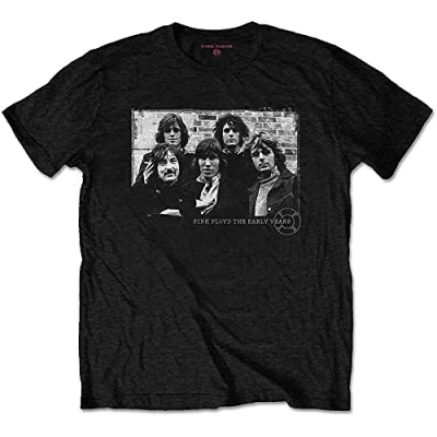 Image of Pink Floyd T Shirt The Early Years 5 Piece Band Logo Official, Black, L