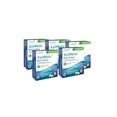 Image of OraCoat XyliMelts 200 Adhesive Tablets Against Tooth Decay and Dry Mouth Discreet can be Used in Sleep Vegan [mild Mint]