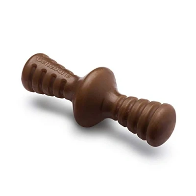 Image of Benebone Zaggler Indestructible Rolling Dog Chew Toy For Aggressive Chewers, Long Lasting Tough Boredom Breaker Dogs, Real Peanut Flavour, Large Made in the USA.