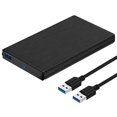 Image of SABRENT 2.5 SSD Enclosure, HDD Docking Station, Super Fast Data Transfer, Support UASP, LED Indicator, Tool free, USB cable included, Aluminum Shell (EC UK30)