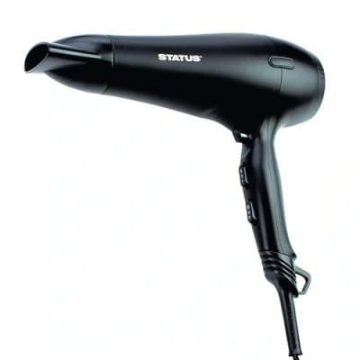 Image of STATUS: Marseille Black Hairdryer with Diffuser / 1800 2200w 2 Speeds, 3 Heat Settings, Diffuser, Ionic Function, Professional AC Motor MARSEILLE1PKB6