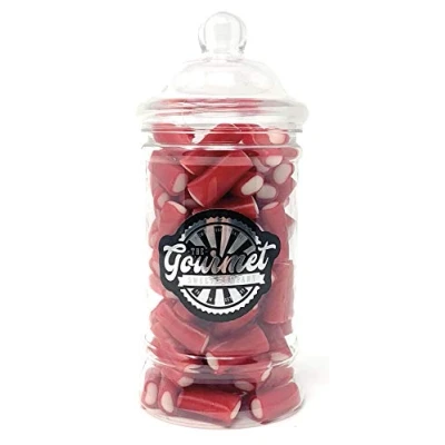 Image of Strawberry Pencil Bites Victorian Gift Jar by The Gourmet Sweet Company