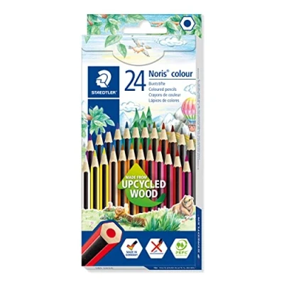 Image of STAEDTLER 185 CD24 Noris Colour Pencil 24 Assorted Colours (Pack of Pencils)
