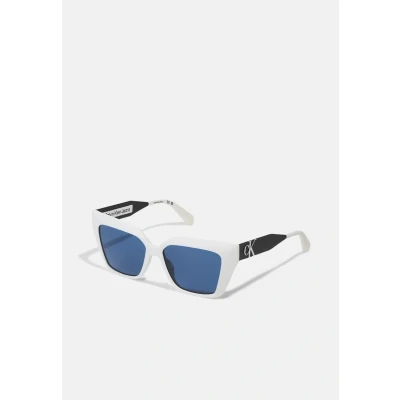 Image of Calvin Klein Jeans Sunglasses, Women&#039;s, Size: One Size, White