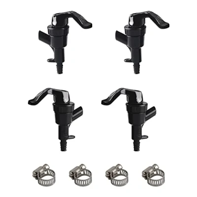 Image of PERA 4 Pack Black Plastic Squeeze Draft Beer Dispensing Picnic Tap Faucet Party Pump Keg Lever Liquid Dispenser homebrew