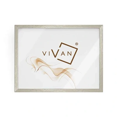 Image of VIVAN Frame Pane, Wood, Silver, Image Size 30x40