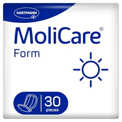 Image of MoliCare Form Day Anatomically Shaped Incontinence Pads for Women and Men with Moderate Urine Stool Incontinence, to be Used Fixpants, Pack of 3