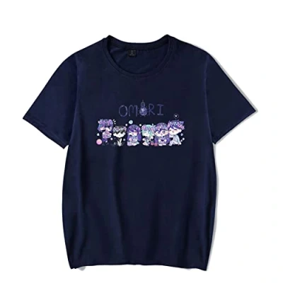 Image of Fosike Omori Game Tshirt Unisex Short Sleeves, Graphic T Shirt Men, Tee Round Neck Harajuku Casual Top XXS 4XL