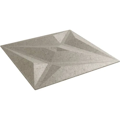 Image of vidaXL Wall Panels 48 pcs Beton 50x50 cm XPS 12 m² Star