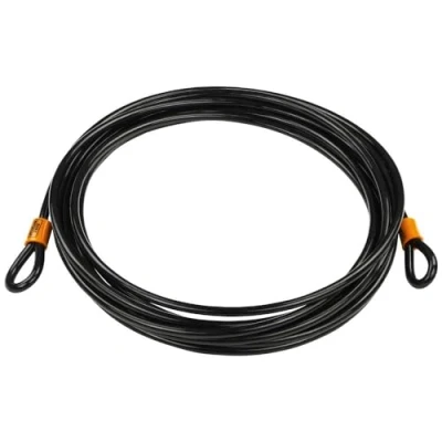 Image of Burg Wachter 1000cm Double Loop Spiral Security Cable with Eyelets