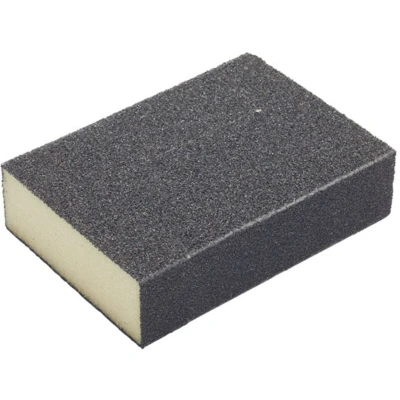 Image of Fit For The Job Fine/Medium Grade Flexible Reusable Sanding Block Wood, Furniture, Metal, Plaster Home Improvement, Decorating and More