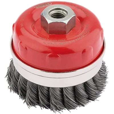 Image of Draper Expert Twist Knot Wire Cup Brush, 100mm, M14