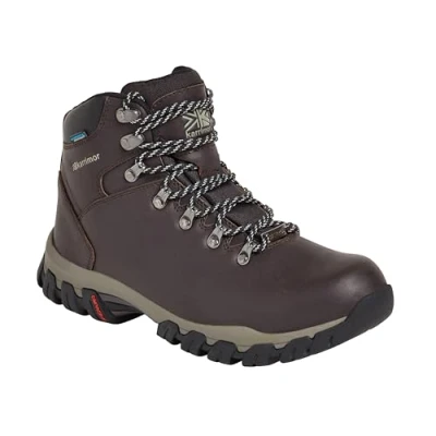Image of Karrimor Mendip 3 CH weathertite waterproof leather walking boot, Dark Brown, UK 10