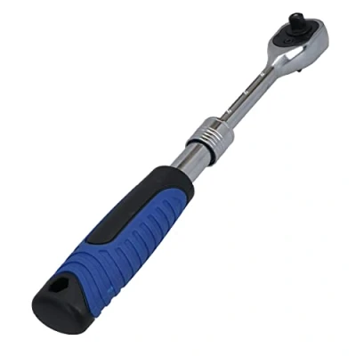 Image of 3/8in Drive Telescopic Extendable Ratchet 72 Teeth Quick Release 220 320mm