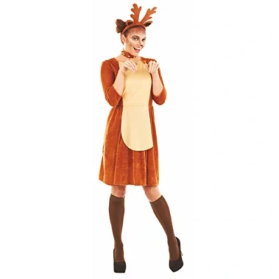 Image of Fun Shack Reindeer Costume Adult, Christmas Fancy Dress Adults, Dress, Outfit Adult Small