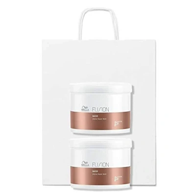 Image of Wella Fusion Intense Repair Mask DUO Pack 2 x 500ml and Gift Bag