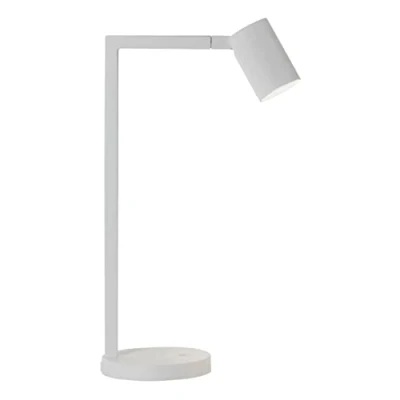 Image of Ascoli Desk Table Lamp Matt White, GU10