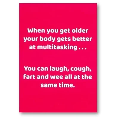 Image of Comedy Card Company Birthday/Blank Funny for Men/Women General Humour Male/Female Body Multitasking Eco Friendly and Recyclable