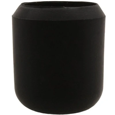 Image of 12 Black Rubber Ferrules 25mm/1&quot; Large Walking Stick Furniture Chair Feet Ends