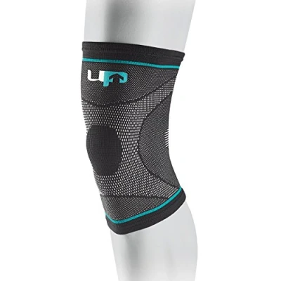 Image of Ultimate Performance Compression Elastic Knee Support, Small, Black/Blue