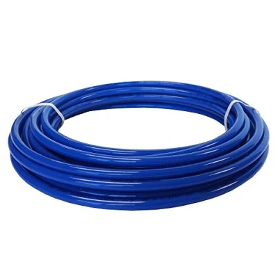 Image of John Guest 3/8 Inch x 25 Feet LLDPE Tubing, Flexible Water Tubing for Plumbing, Blue, PE 12 EI 025F B