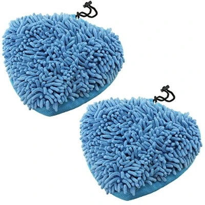 Image of Ex Pro® 2 Pack Replacement Steam Mop Floor Coral Microfibre Cleaning Pads Cover Compatible With Vax S2, S2S, S2ST, S3S, S3S+, S7