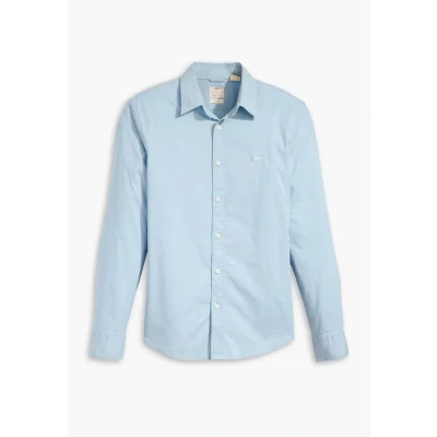 Image of Levi&#039;s Battery Shirt SLIM Shirt, Men&#039;s, Size: Medium, Soft chambray blue