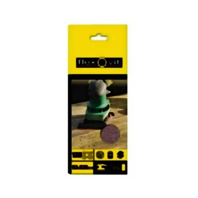 Image of Flexovit 1/2 Sanding Sheets Orbital Plain Fine 120 Grit (Pack 10) FLV26328