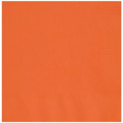 Image of Unique 80592 Paper Napkins 16.5 cm Orange Colour 50 Count (Pack of 1)