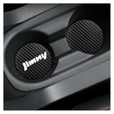 Image of TEAKEA 2PCS Car Cup Coaster, For Suzuki Jimny Drink Holder Coaster Insert Interior Accessories