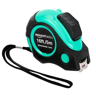 Image of Amazon Basics Tape Measure 4.8 m et, Turquoise