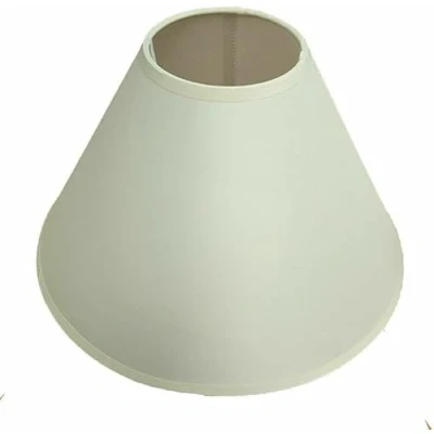 Image of 12&quot; Cotton Textured Fabric Coolie Ceiling Light Shade &amp; Table Lampshade (White)