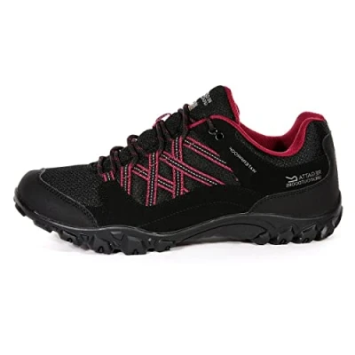 Image of Regatta Womens Edgepoint III Low Rise Walking Shoes 3 UK Black