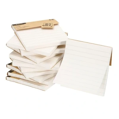Image of M&amp;G Sticky Notes 3 x Inch, 12pcs Note Pads Sheets Self Stick Strong Sticking Power for Home Office Classroom Books Papers Notebook, White with Lines