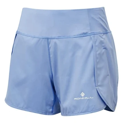 Image of Ronhill, Wmn&#039;s Tech Revive Short, Running, Lake Blue/Vanilla, 16