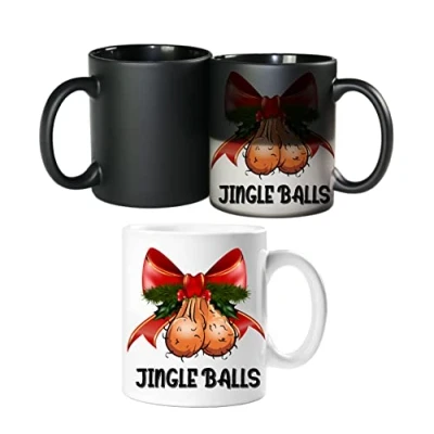 Image of Star Online Funny Rude Heat Colour Changing Mug Magic Christmas Gifts for Work Colleagues &amp; Friends