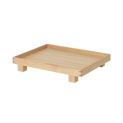 Image of ferm LIVING Tray Bon Small, length 36 cm, light coloured, wood