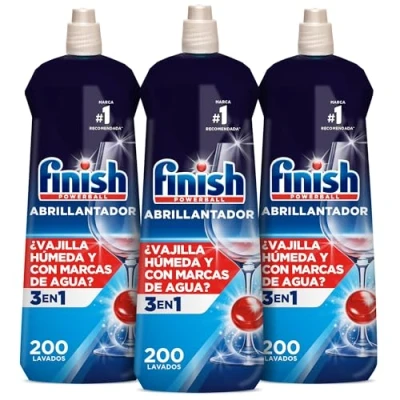 Image of Finish Dishwasher Polisher, Dry, Glossy and No Marks 3 x 800 ml Total 600 Washes