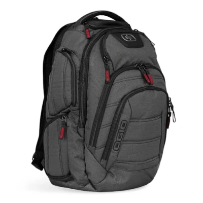 Image of OGIO Renegade RSS Ultimate Heavy Duty Impact Resistant Laptop/Tablet Backpack, 50 cm 30 L, Black Pindot