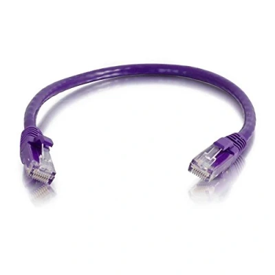 Image of C2G 83660 1.5M Purple Cat5e Ethernet RJ45 High Speed Network Cable, LAN Lead Unshielded PVC UTP Patch Cable